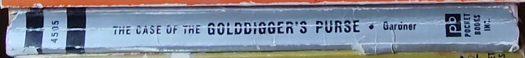 Erle Stanley Gardner  THE CASE OF THE GOLDDIGGER'S PURSE spine of book image