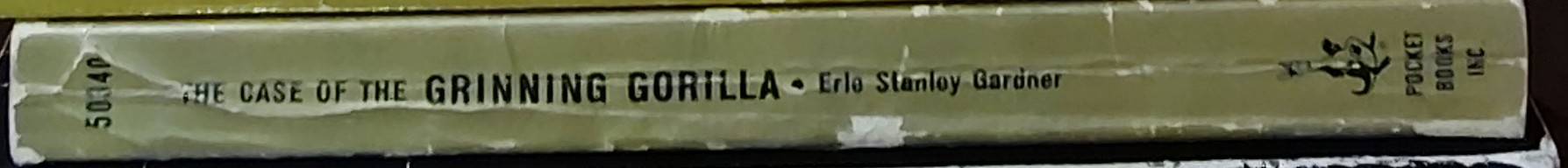 Erle Stanley Gardner  THE CASE OF THE GRINNING GORILLA spine of book image