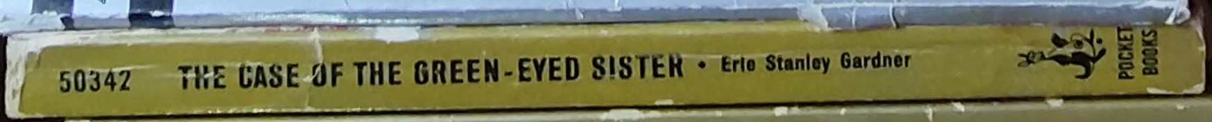 Erle Stanley Gardner  THE CASE OF THE GREEN-EYED SISTER spine of book image