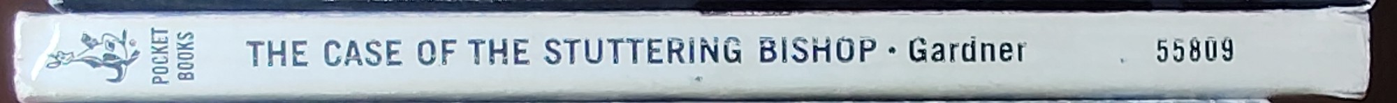 Erle Stanley Gardner  THE CASE OF THE STUTTERING BISHOP spine of book image