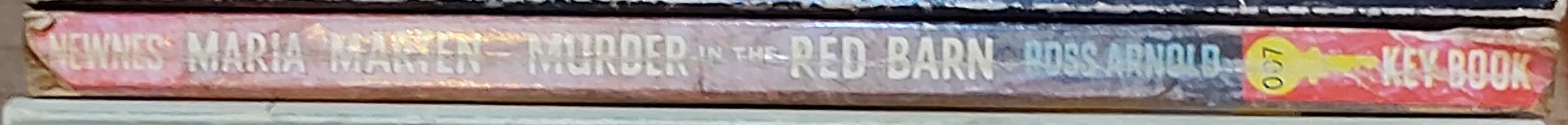 Ross Arnold  MARIA MARTEN MURDER IN THE RED BARN spine of book image