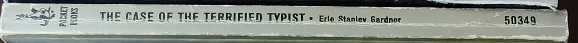 Erle Stanley Gardner  THE CASE OF THE TERRIFIED TYPIST spine of book image