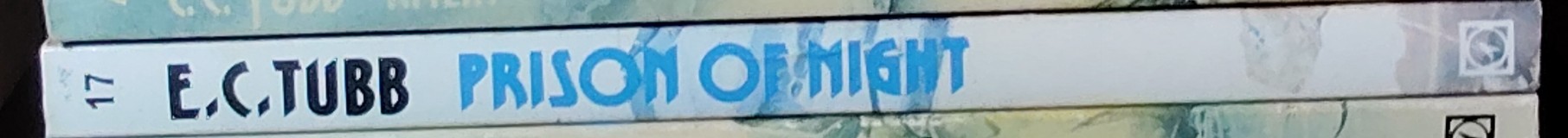 E.C. Tubb  PRISON OF NIGHT spine of book image