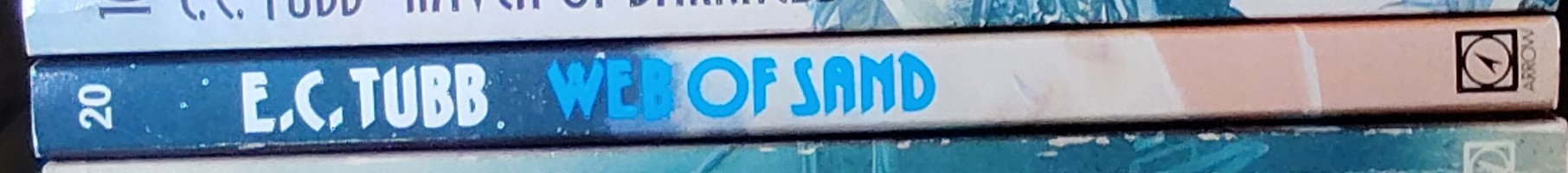 E.C. Tubb  WEB OF SAND spine of book image