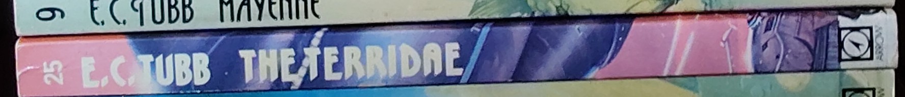 E.C. Tubb  THE TERRIDAE spine of book image