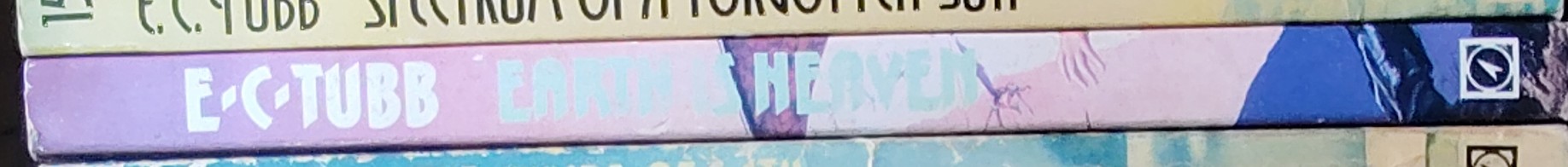 E.C. Tubb  EARTH IS HEAVEN spine of book image