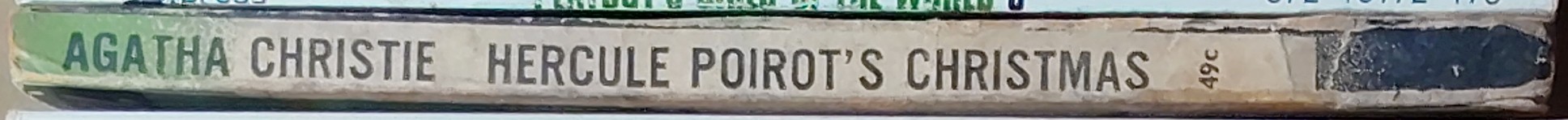 Agatha Christie  HERCULE POIROT'S CHRISTMAS spine of book image