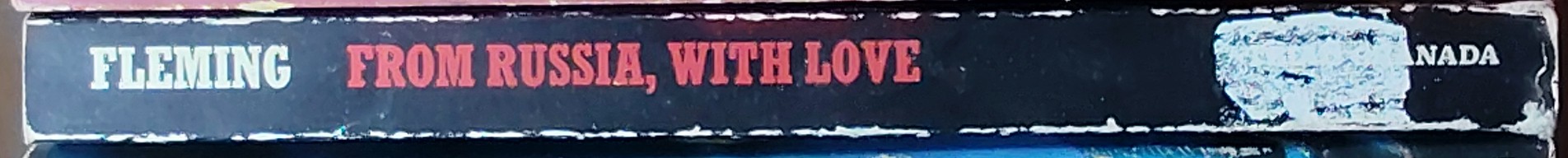 Ian Fleming  FROM RUSSIA WITH LOVE spine of book image