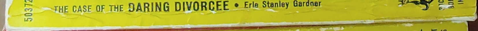 Erle Stanley Gardner  THE CASE OF THE DARING DIVORCEE spine of book image
