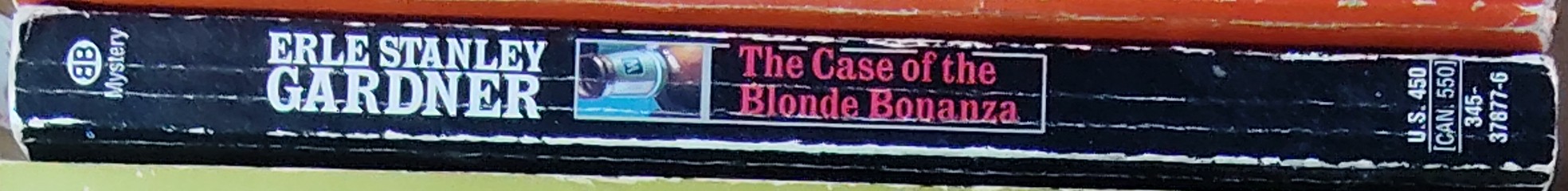 Erle Stanley Gardner  THE CASE OF THE BLONDE BONANZA spine of book image