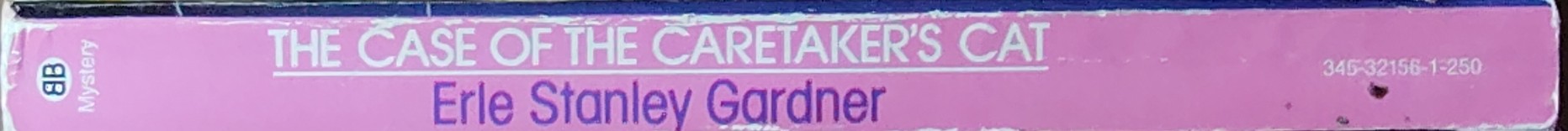 Erle Stanley Gardner  THE CASE OF THE CARETAKER'S CAT spine of book image