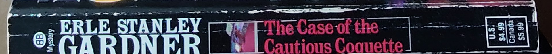 Erle Stanley Gardner  THE CASE OF THE CAUTIOUS COQUETTE spine of book image