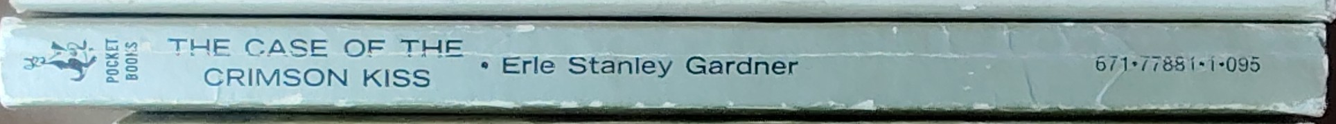 Erle Stanley Gardner  THE CASE OF THE CRIMSON KISS spine of book image