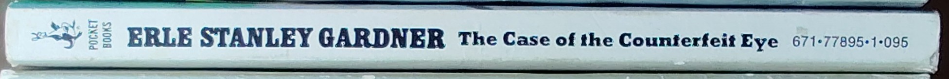 Erle Stanley Gardner  THE CASE OF THE COUNTERFEIT EYE spine of book image