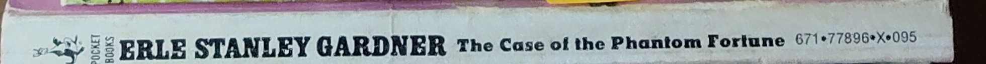 Erle Stanley Gardner  THE CASE OF THE PHANTOM FORTUNE spine of book image