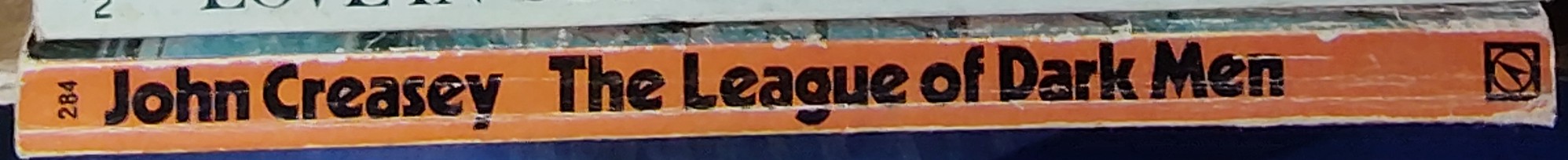 John Creasey  THE LEAGUE OF DARK MEN (Department Z) spine of book image
