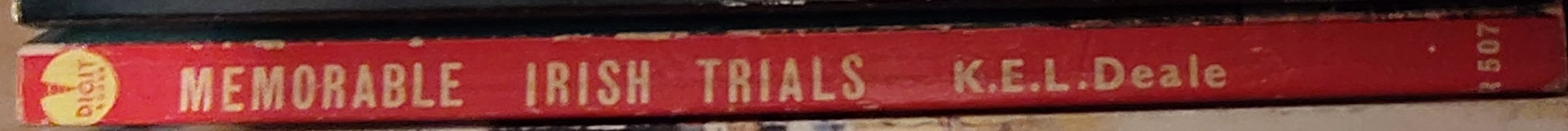 Kenneth E.L. Deale  MEMORABLE IRISH TRIALS spine of book image