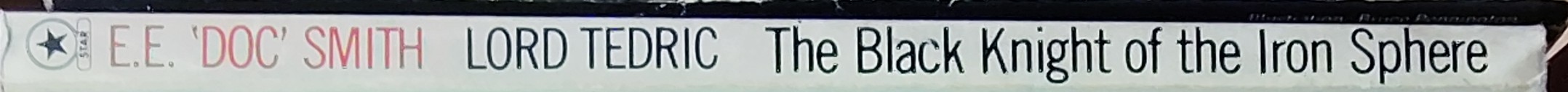 E.E.'Doc' Smith  LORD TEDRIC: THE BLACK KNIGHT and THE IRON SPHERE spine of book image