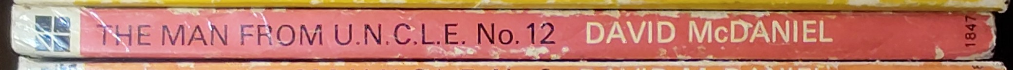 David McDaniel  THE MAN FROM U.N.C.L.E. No.12: THE MONSTER WHEEL AFFAIR spine of book image