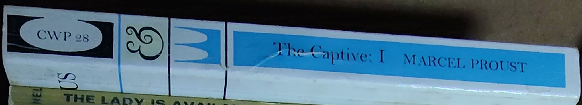 Marcel Proust  THE CAPTIVE. Part One spine of book image