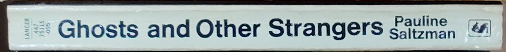 Pauline Saltzman  GHOSTS AND OTHER STRANGERS spine of book image