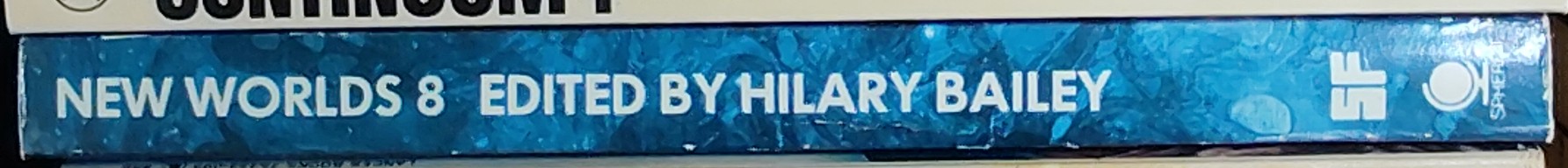 Hilary Bailey (edits) NEW WORLDS 8 spine of book image