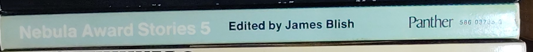 James Blish (edits) NEBULA AWARD STORIES 5 spine of book image