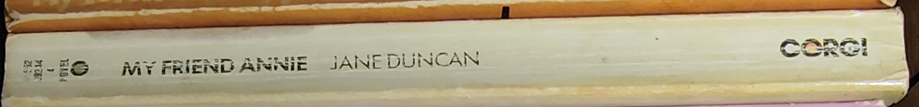 Jane Duncan  MY FRIEND ANNIE spine of book image