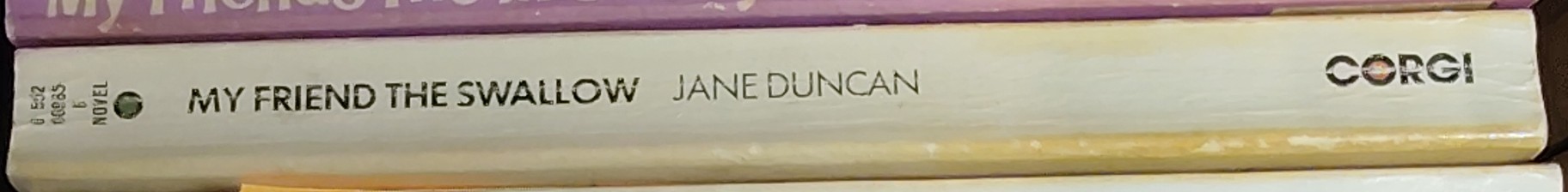 Jane Duncan  MY FRIEND THE SWALLOW spine of book image