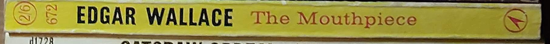 Edgar Wallace  THE MOUTHPIECE spine of book image