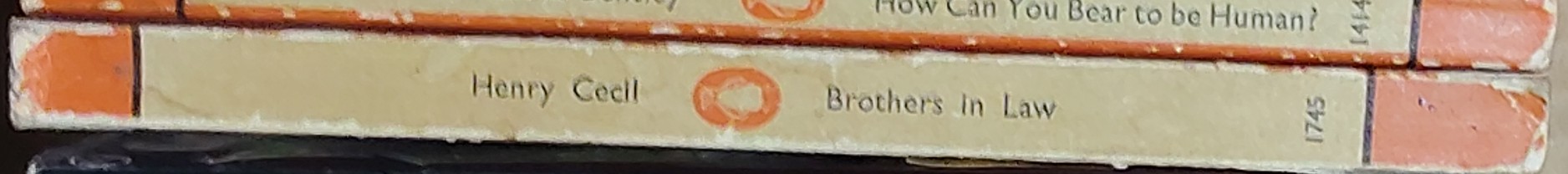 Henry Cecil  BROTHERS IN LAW spine of book image