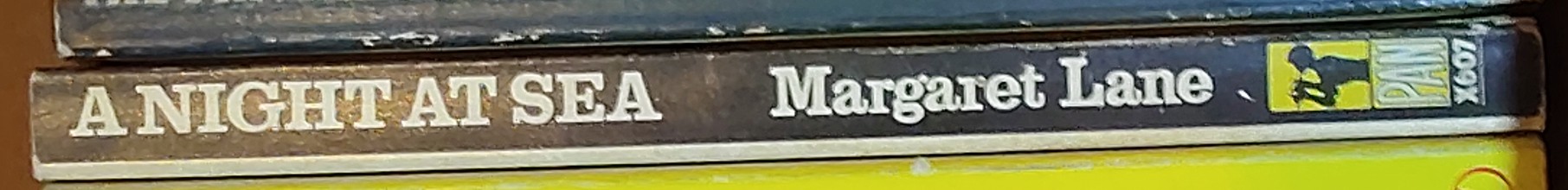 Margaret Lane  A NIGHT AT SEA spine of book image