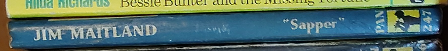 'Sapper'   JIM MAITLAND spine of book image