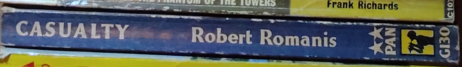 Robert Romanis  CASUALTY spine of book image