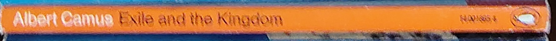 Albert Camus  EXILE AND THE KINGDOM spine of book image