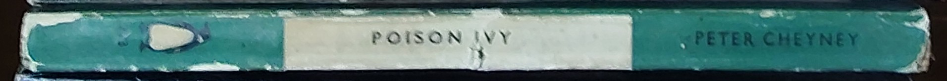 Peter Cheyney  POISON IVY spine of book image