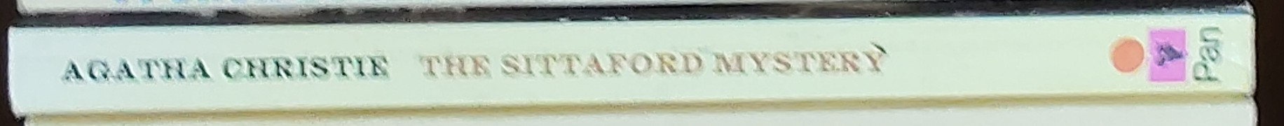 Agatha Christie  THE SITTAFORD MYSTERY spine of book image
