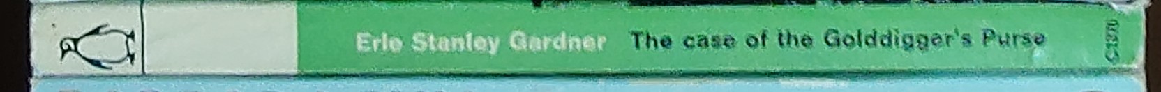 Erle Stanley Gardner  THE CASE OF THE GOLDDIGGER'S PURSE spine of book image