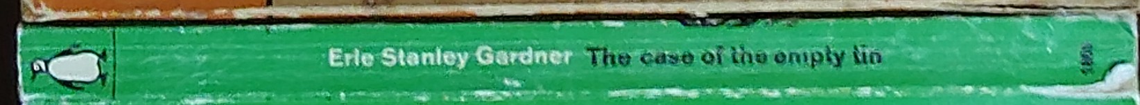 Erle Stanley Gardner  THE CASE OF THE EMPTY TIN spine of book image