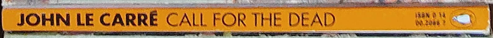 John Le Carre  CALL FOR THE DEAD spine of book image