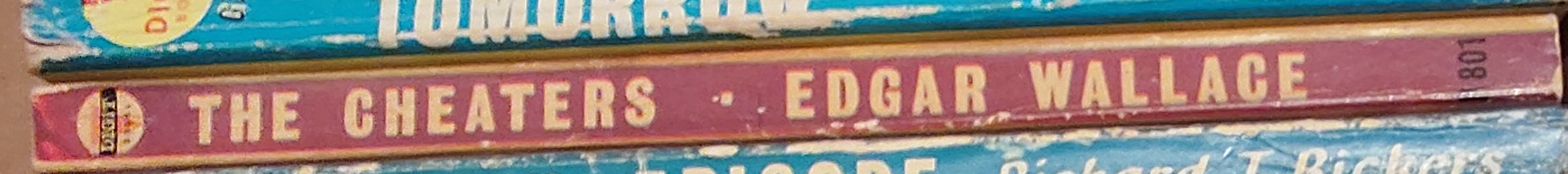 Edgar Wallace  THE CHEATERS spine of book image