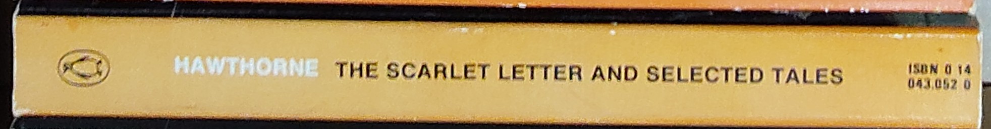 Nathaniel Hawthorne  THE SCARLET LETTERS AND SELECTED TALES spine of book image