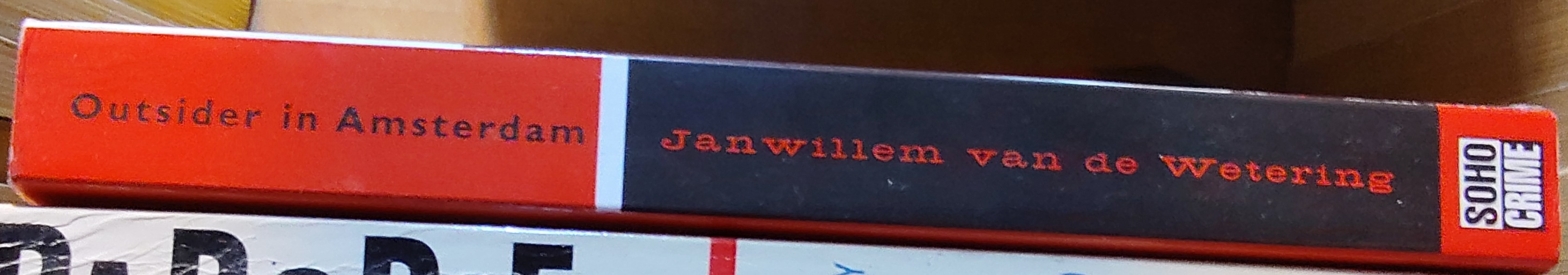 Janwillem van de Wetering  OUTSIDER IN AMSTERDAM spine of book image
