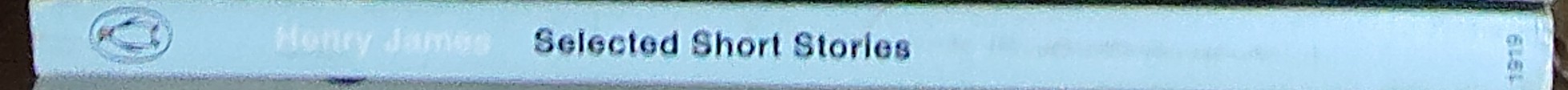 Henry James  SELECTED SHORT STORIES spine of book image