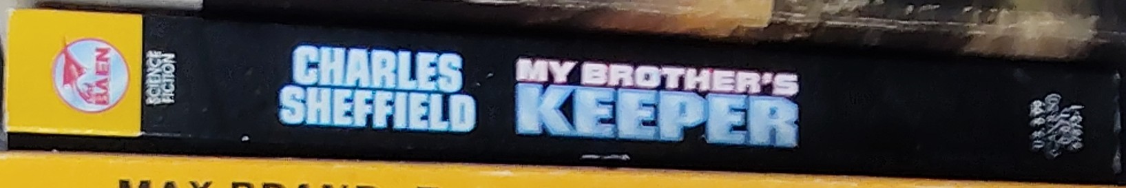 Charles Sheffield  MY BROTHER'S KEEPER spine of book image