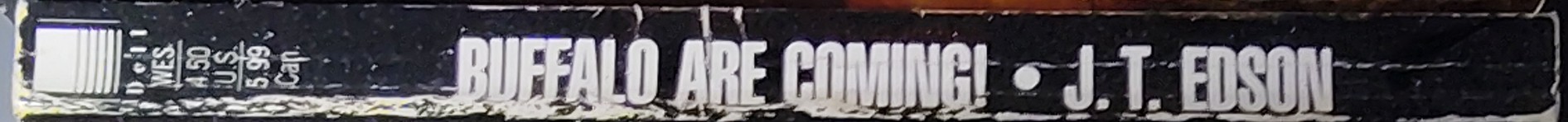 J.T. Edson  BUFFALO ARE COMING spine of book image