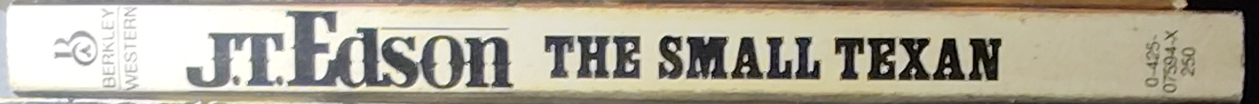J.T. Edson  THE SMALL TEXAN spine of book image