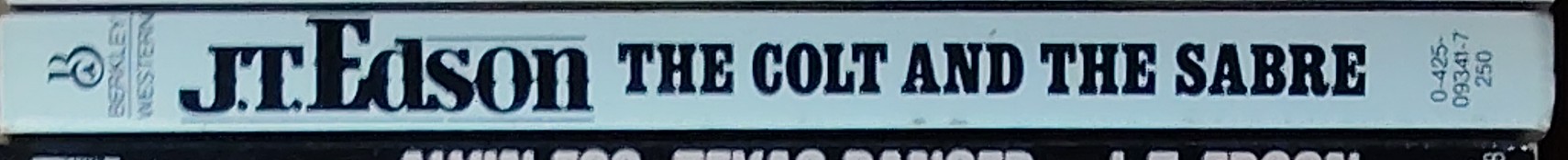 J.T. Edson  THE COLT AND THE SABRE spine of book image