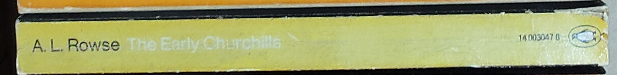 A.L. Rowse  THE EARLY CHURCHILLS spine of book image