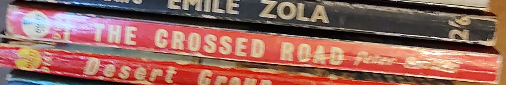 Peter Baillie  THE CROSSED ROAD spine of book image